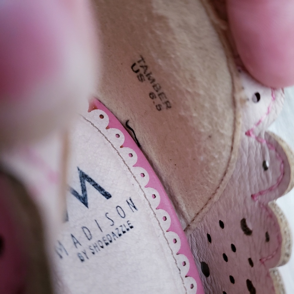 Madison by Shoedazzle Tamber Pink Perforated Pumps - Picture 6 of 7